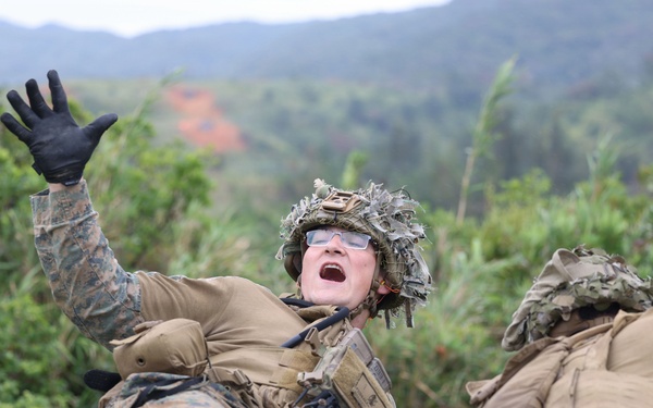 Marines with 2/8 Conduct Machine Gun Live Fire Range