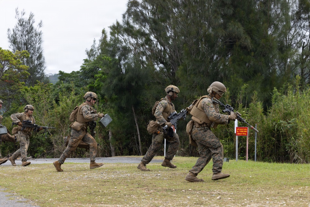 Marines with 2/8 Conduct Machine Gun Live Fire Range