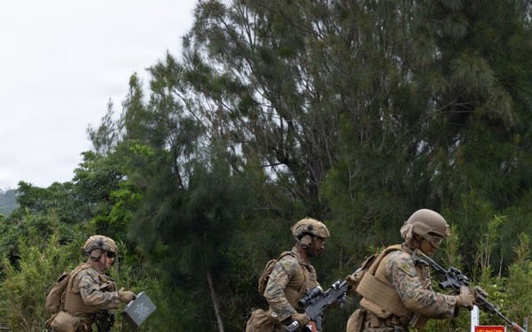 Marines with 2/8 Conduct Machine Gun Live Fire Range