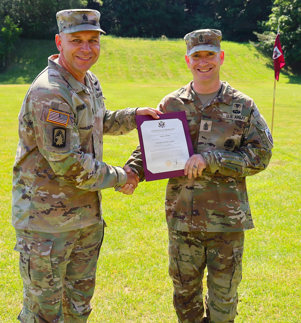 Master Sgt. Fowler Lateral Appointment