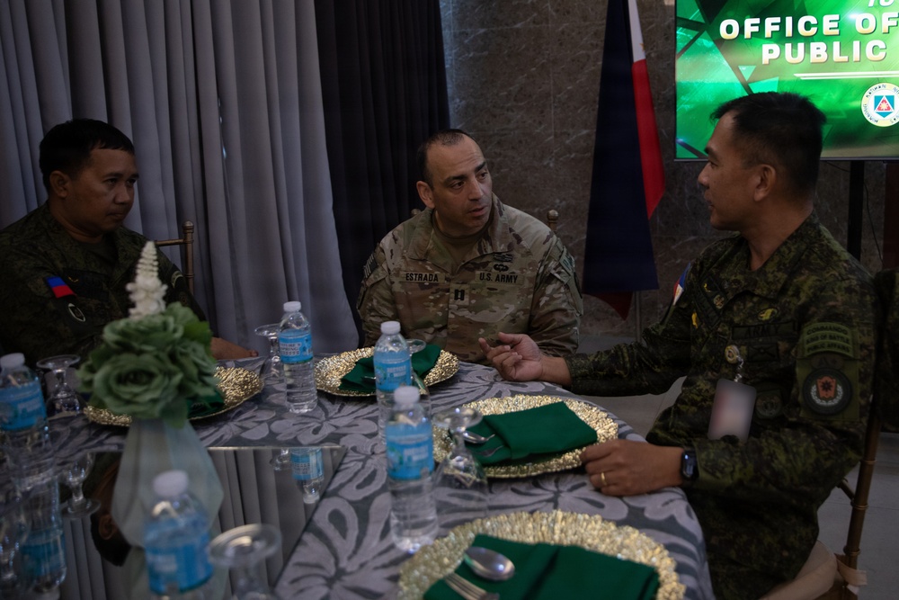 Salaknib 2026: U.S. Soldiers, Philippine Army Soldiers Conduct a Public Affairs Luncheon