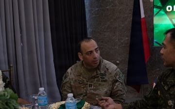 Salaknib 2026: U.S. Soldiers, Philippine Army Soldiers Conduct a Public Affairs Luncheon