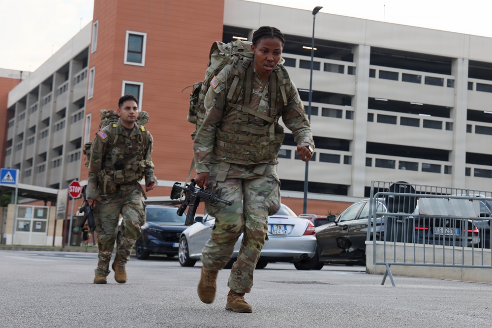 SETAF-AF Soldiers complete Air Assault prequalification ruck march