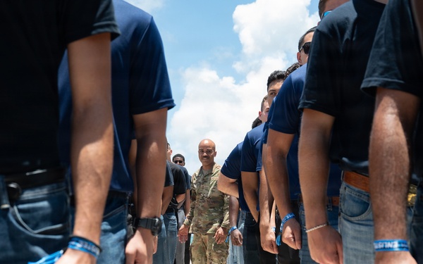 On the ground at Miami Beach, Air Force Reserve Command Chief amplifies the enlisted story