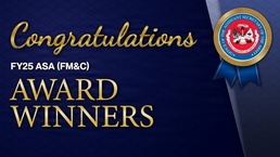 OASA (Financial Management and Comptroller) Announces Recipients of the FY2025 Financial Management Awards