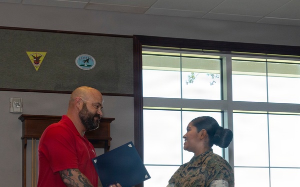 Service Person of the Quarter - Lance Cpl. Cothern