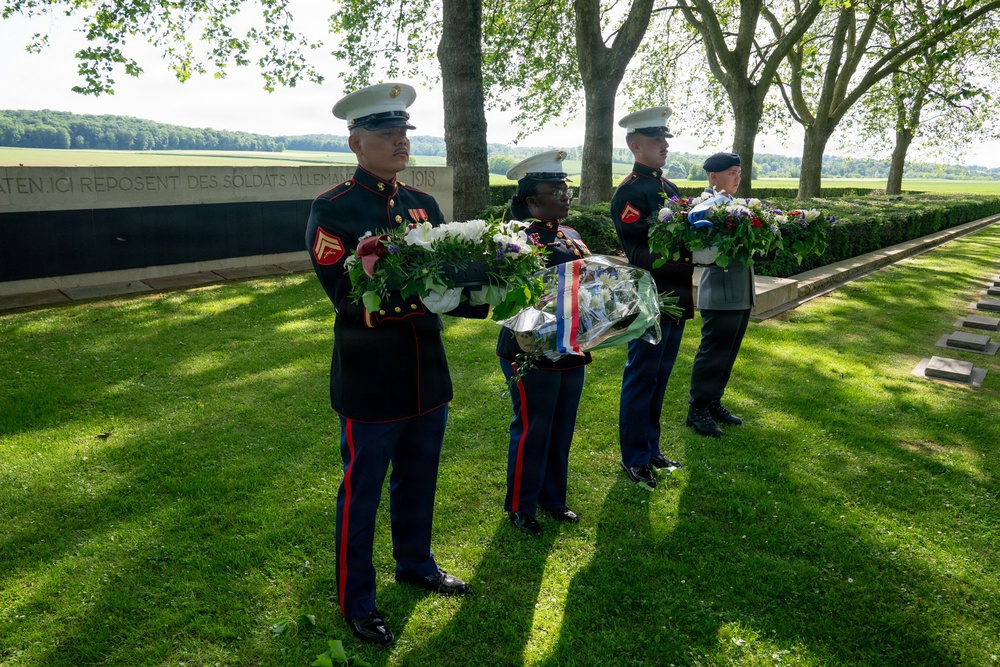 German cemetery ceremony marks 108th anniversary of the battle of Belleau Wood