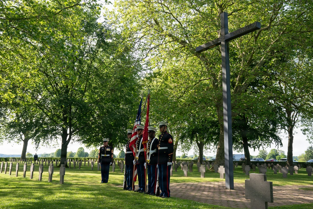 German cemetery ceremony marks 108th anniversary of the battle of Belleau Wood