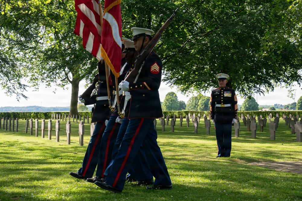 German cemetery ceremony marks 108th anniversary of the battle of Belleau Wood