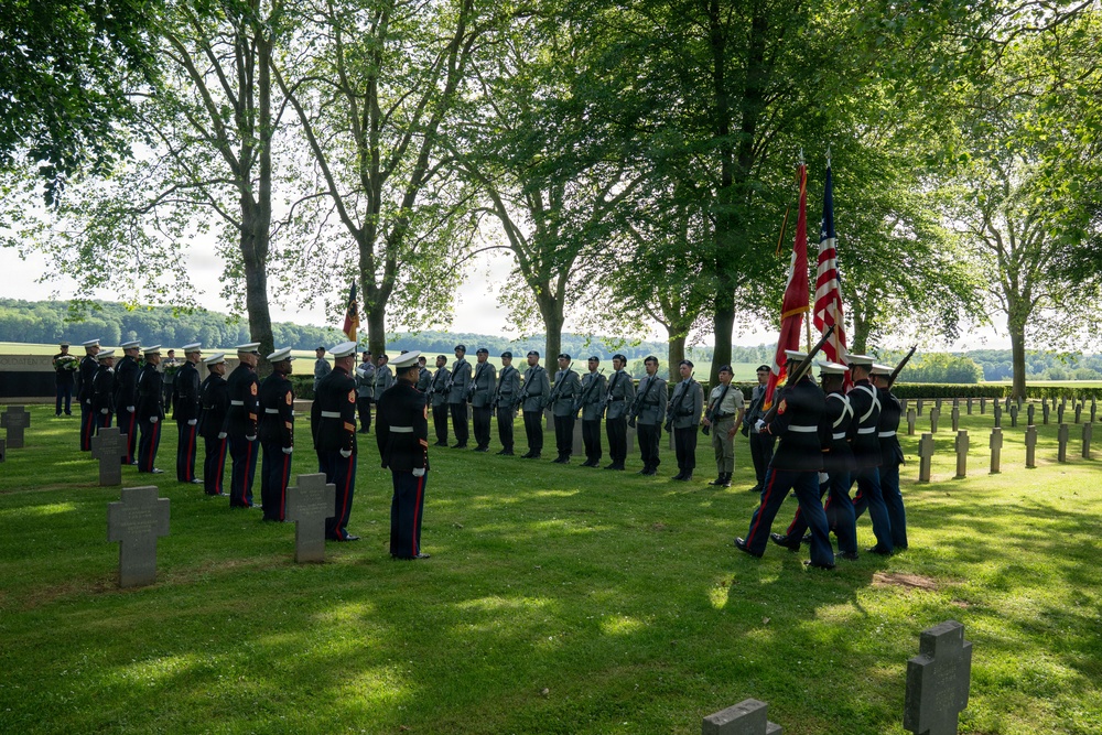 German cemetery ceremony marks 108th anniversary of the battle of Belleau Wood