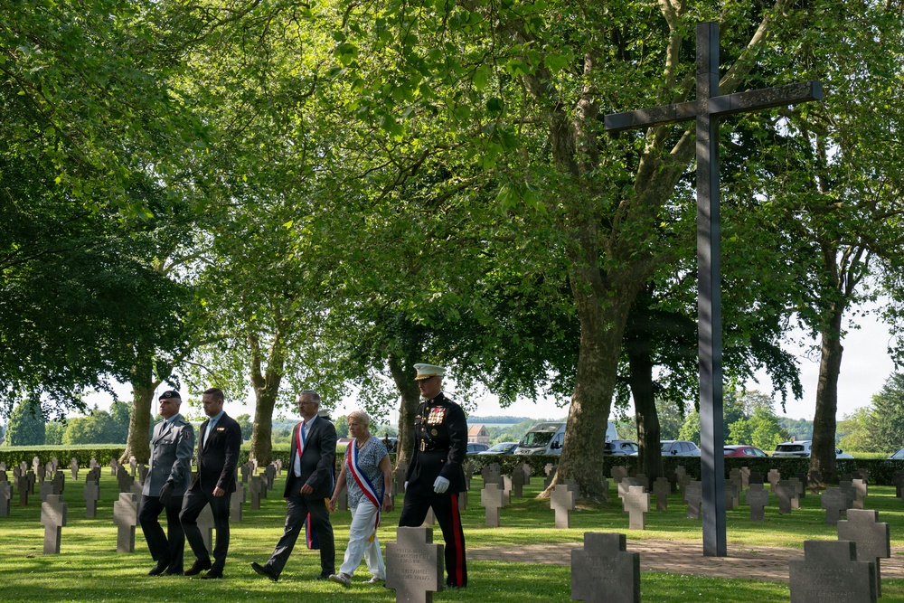 German cemetery ceremony marks 108th anniversary of the battle of Belleau Wood