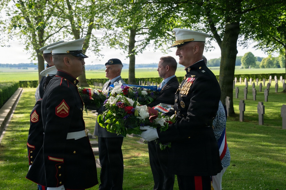 German cemetery ceremony marks 108th anniversary of the battle of Belleau Wood