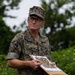 EOD Marines conduct an explosive disposal operation at Ie Shima