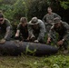 EOD Marines conduct an explosive disposal operation at Ie Shima
