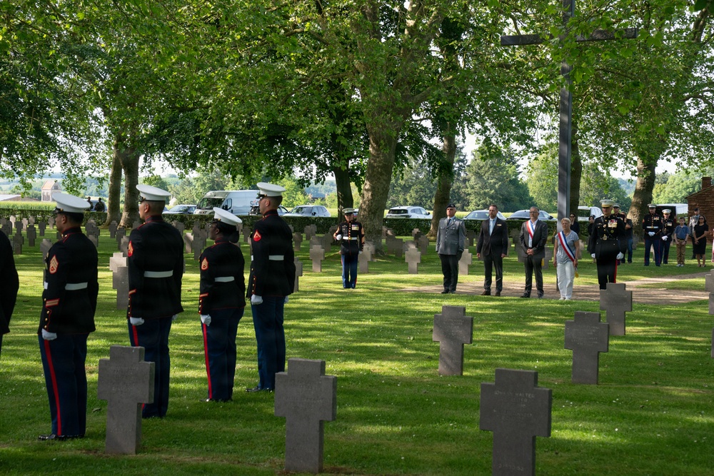 German cemetery ceremony marks 108th anniversary of the battle of Belleau Wood