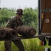 EOD Marines conduct an explosive disposal operation at Ie Shima