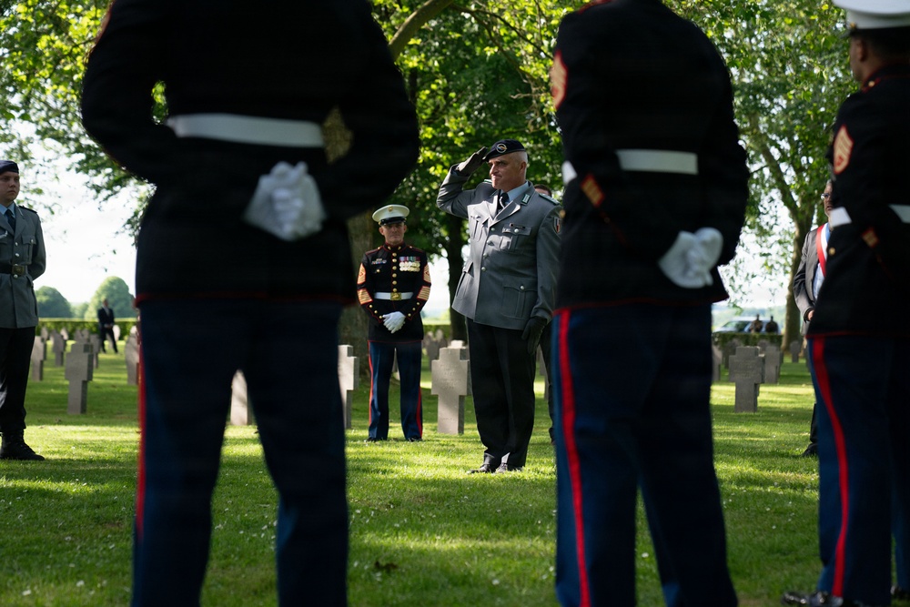 German cemetery ceremony marks 108th anniversary of the battle of Belleau Wood