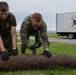 EOD Marines conduct an explosive disposal operation at Ie Shima