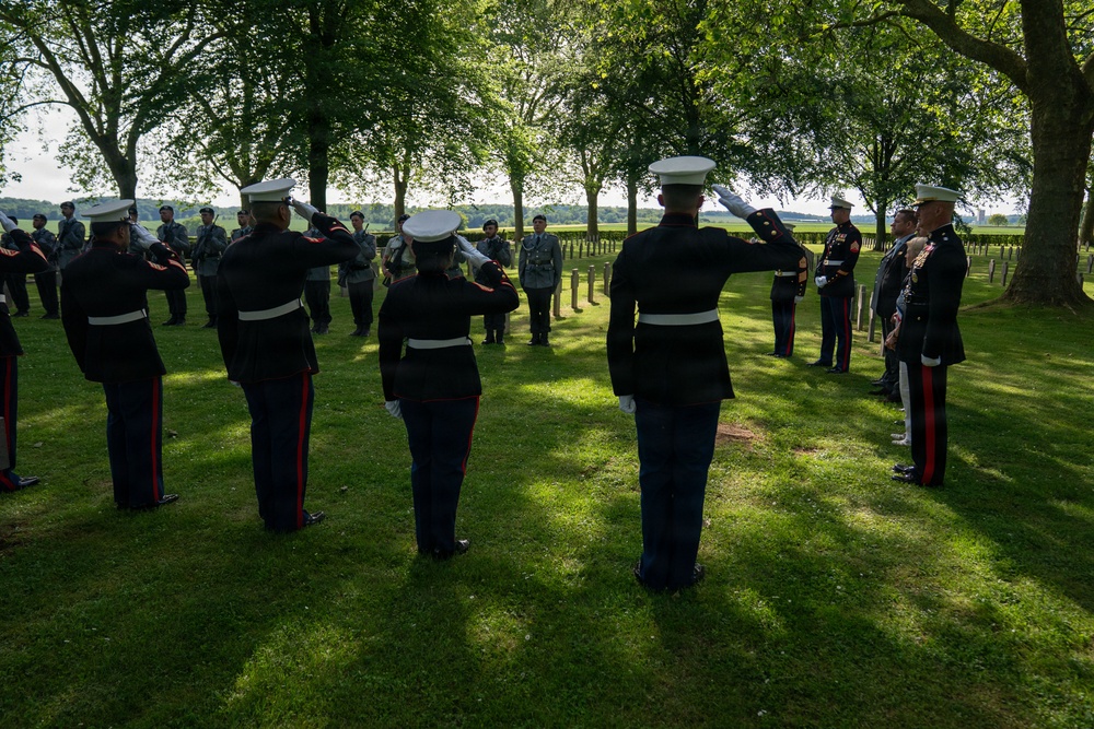 German cemetery ceremony marks 108th anniversary of the battle of Belleau Wood