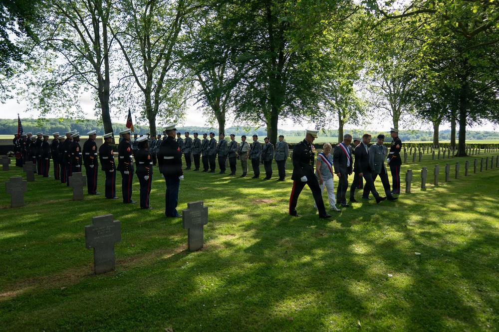 German cemetery ceremony marks 108th anniversary of the battle of Belleau Wood