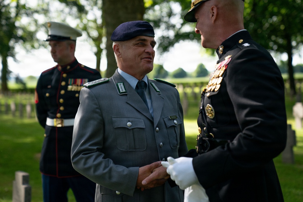 German cemetery ceremony marks 108th anniversary of the battle of Belleau Wood