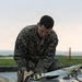 EOD Marines conduct an explosive disposal operation at Ie Shima