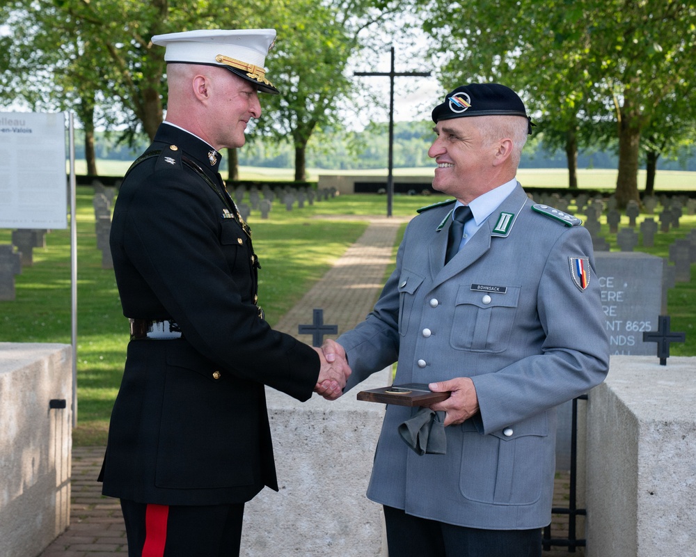German cemetery ceremony marks 108th anniversary of the battle of Belleau Wood