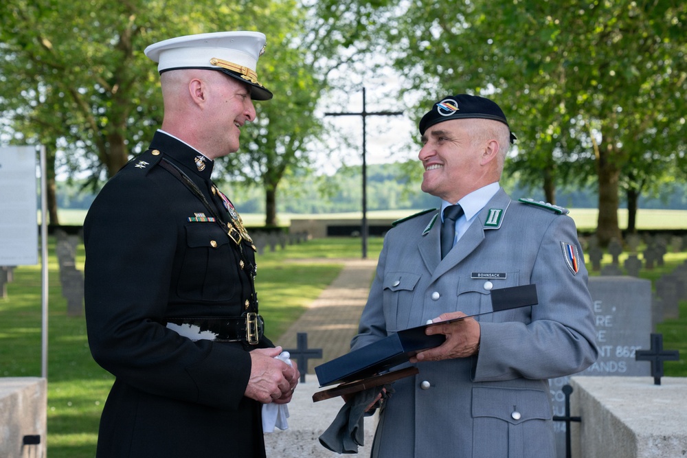German cemetery ceremony marks 108th anniversary of the battle of Belleau Wood