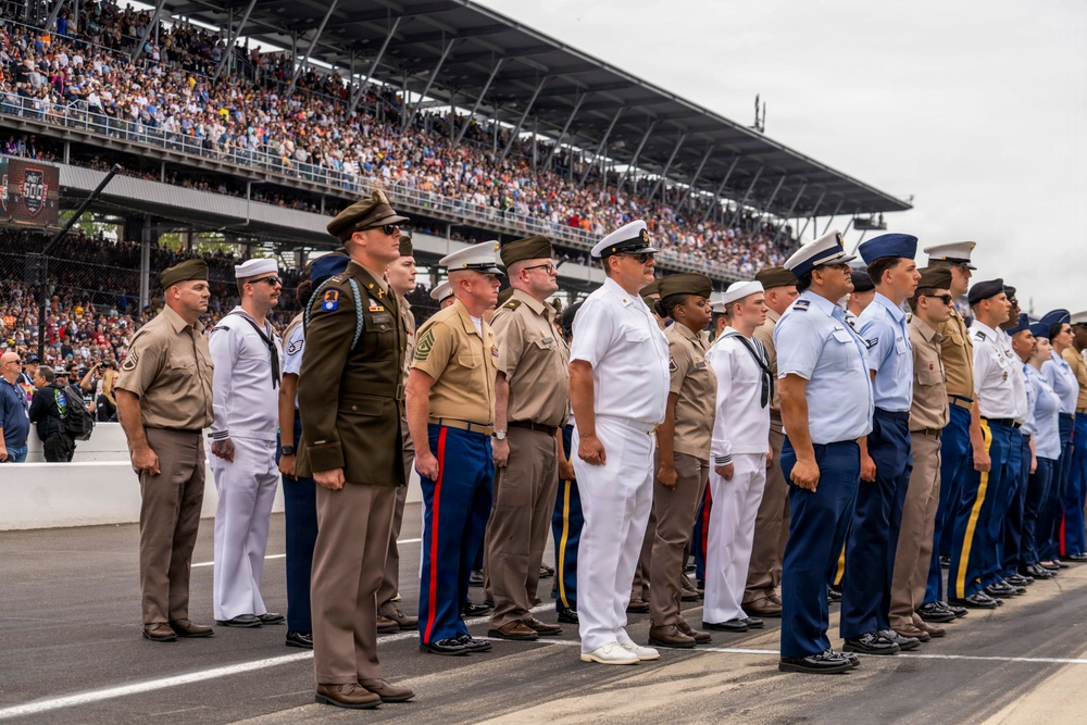 Indiana National Guard participates in Indianapolis 500 prerace ceremonies