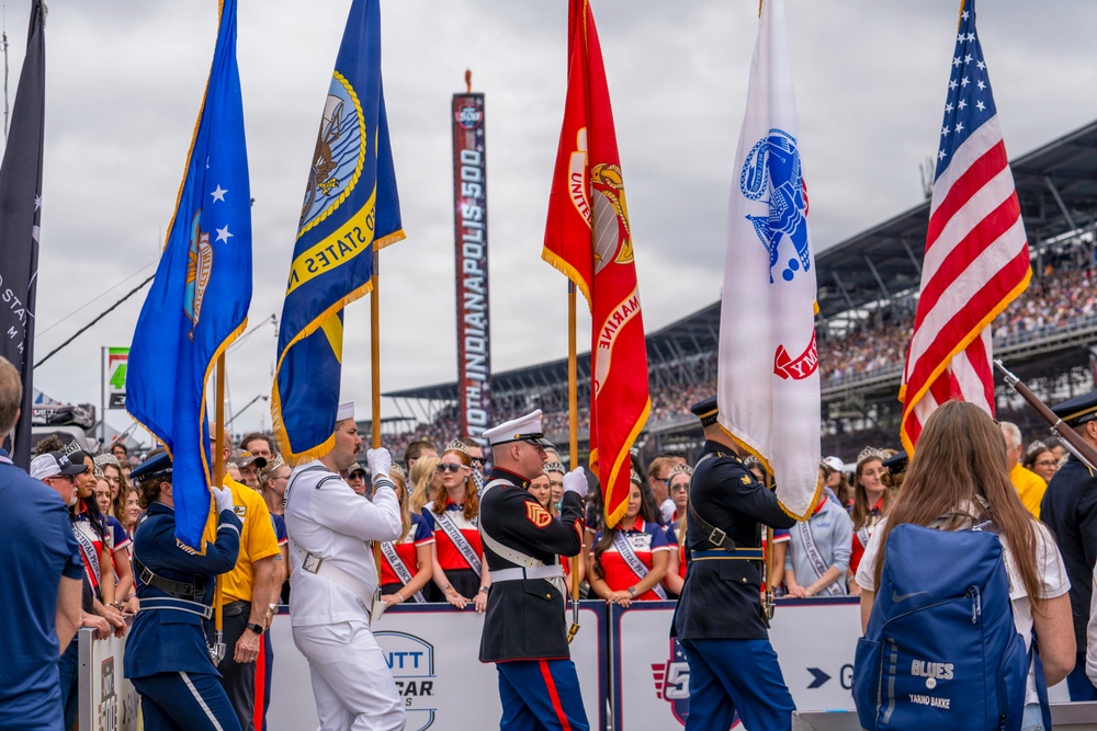 Indiana National Guard participates in Indianapolis 500 prerace ceremonies