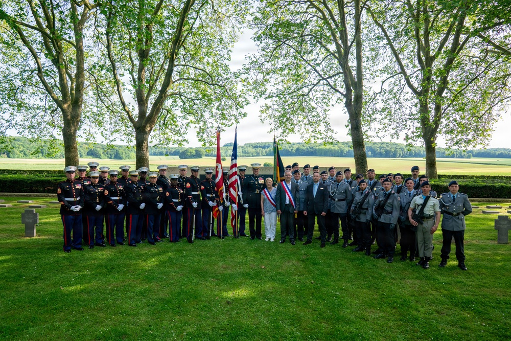 German cemetery ceremony marks 108th anniversary of the battle of Belleau Wood