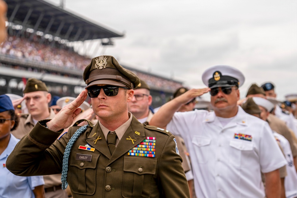 Indiana National Guard participates in Indianapolis 500 prerace ceremonies
