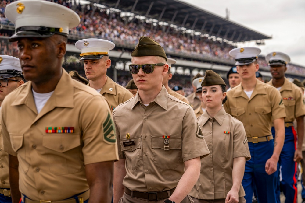Indiana National Guard participates in Indianapolis 500 prerace ceremonies