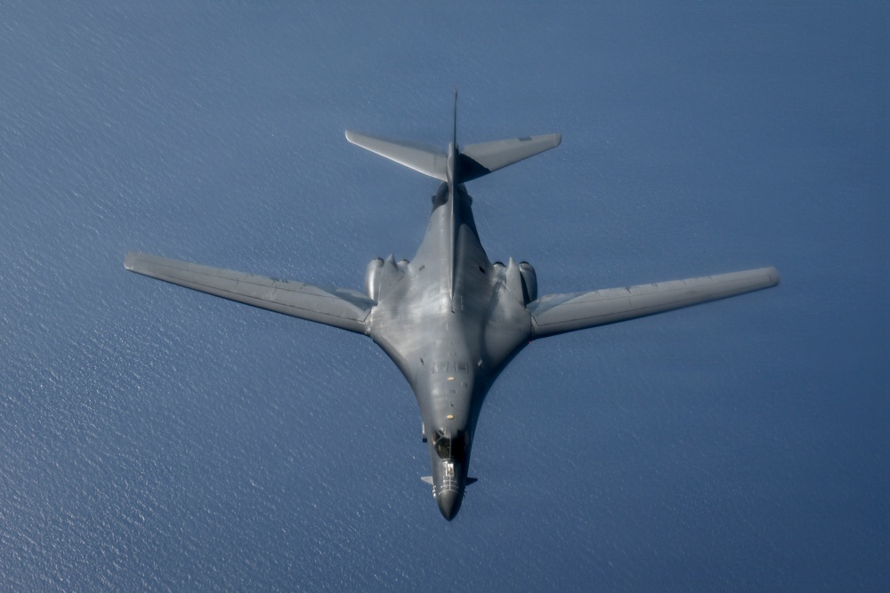 B-1 Lancer refueled in US Central Command area of responsibility
