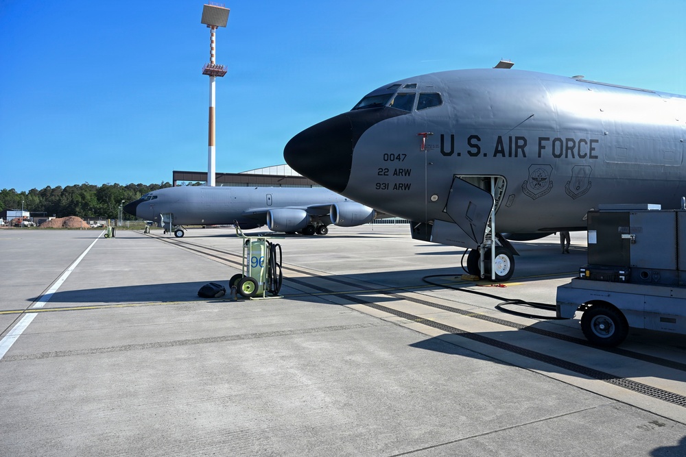 B-1 Lancer refueled in US Central Command area of responsibility