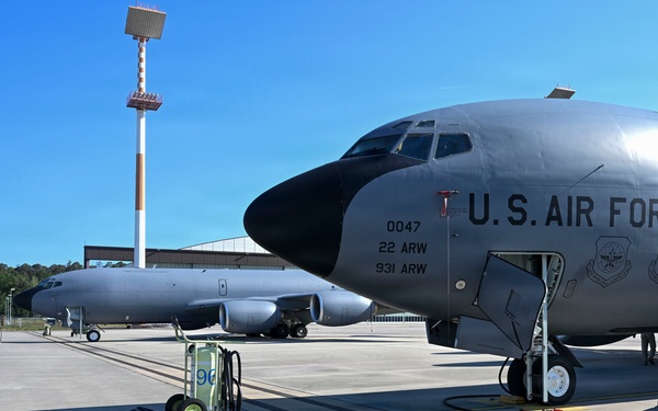 B-1 Lancer refueled in US Central Command area of responsibility