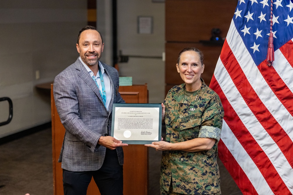 MARFORCOM Commander Accepts Admiral James S. Russell Naval Aviation Flight Safety Award