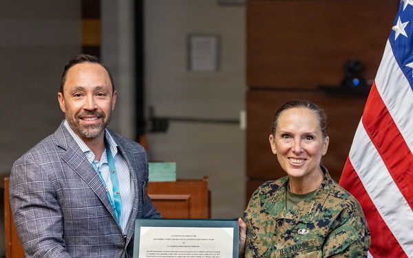 MARFORCOM Commander Accepts Admiral James S. Russell Naval Aviation Flight Safety Award