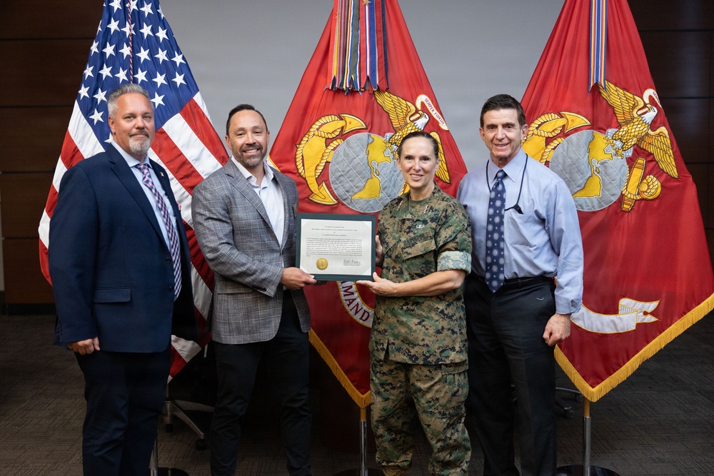 MARFORCOM Commander Accepts Admiral James S. Russell Naval Aviation Flight Safety Award
