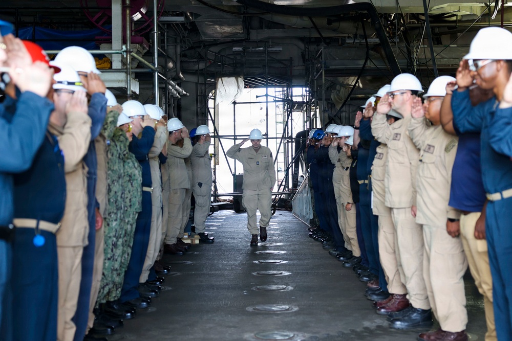 USS Bataan (LHD 5) Rings Off Lt. Nicholas Batelli