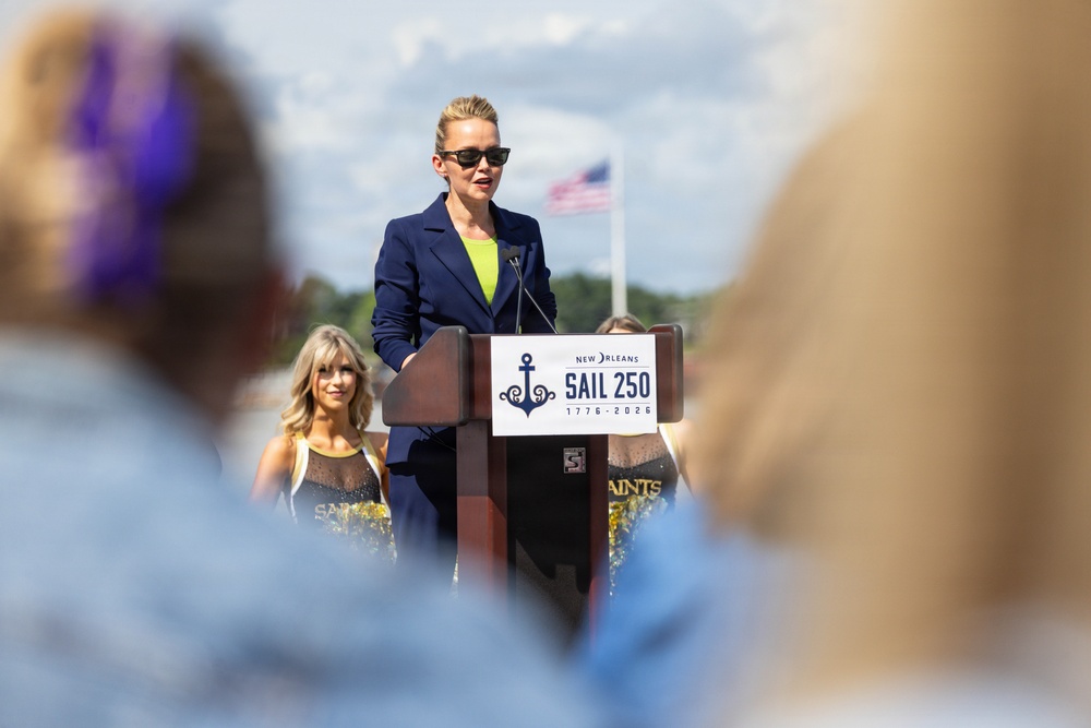 New Orleans Welcomes U.S. and International Service Members at a Pier-side Welcoming Event during Sail 250