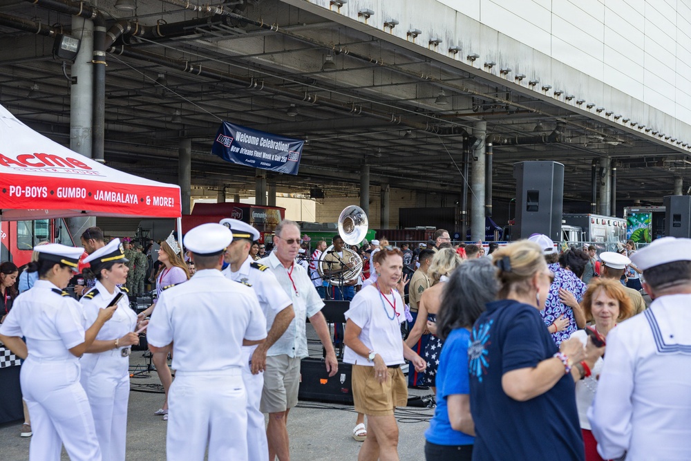 New Orleans Welcomes U.S. and International Service Members at a Pier-side Welcoming Event during Sail 250