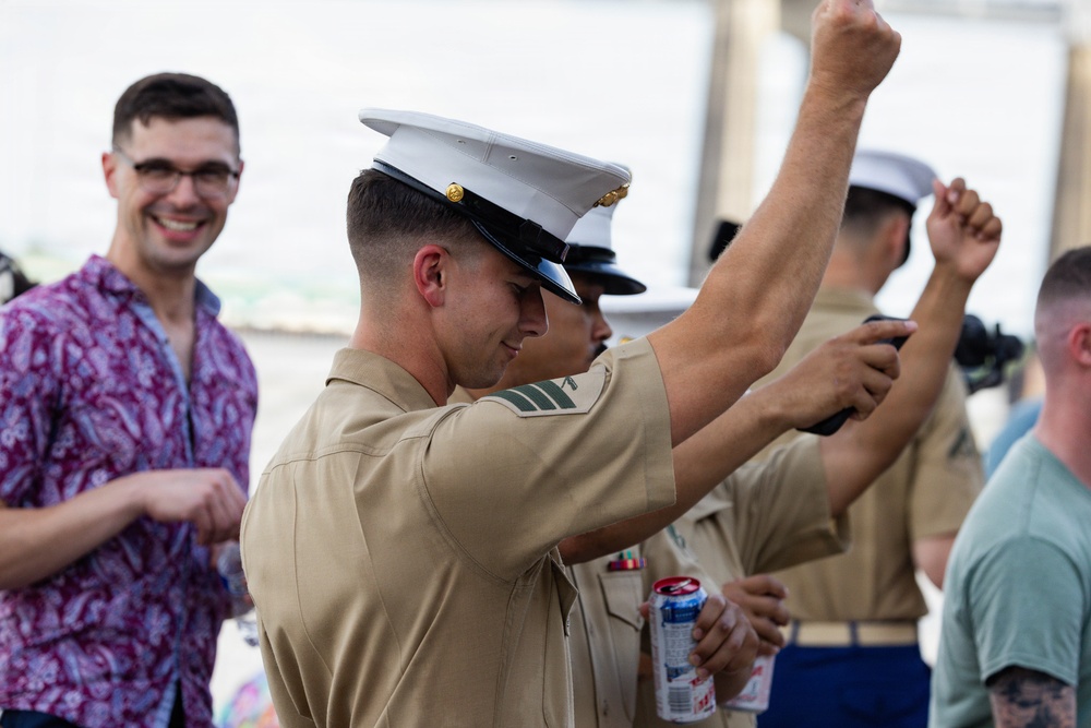 8New Orleans Welcomes U.S. and International Service Members at a Pier-side Welcoming Event during Sail 250