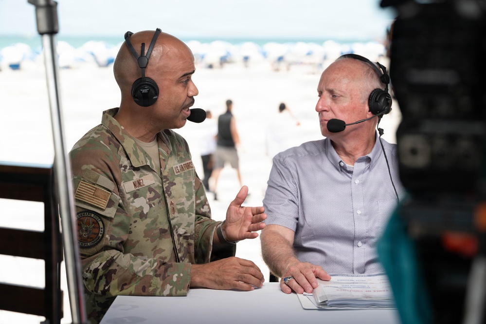 Chief Nunez discusses Reserve Advantage  during Hyundai Air And Sea Show
