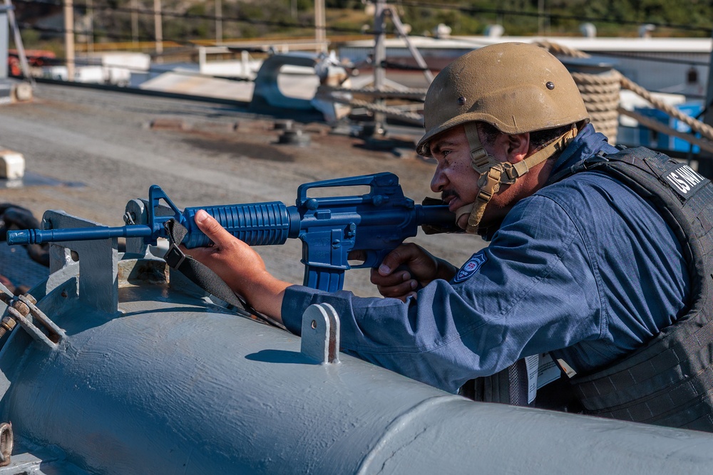 Anti-Terrorism Training Team drill aboard USS Gonzalez (DDG 66)