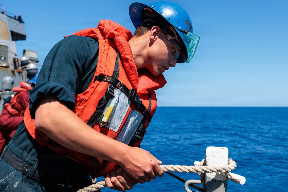 Small Boat Operations aboard USS Gonzalez (DDG 66)
