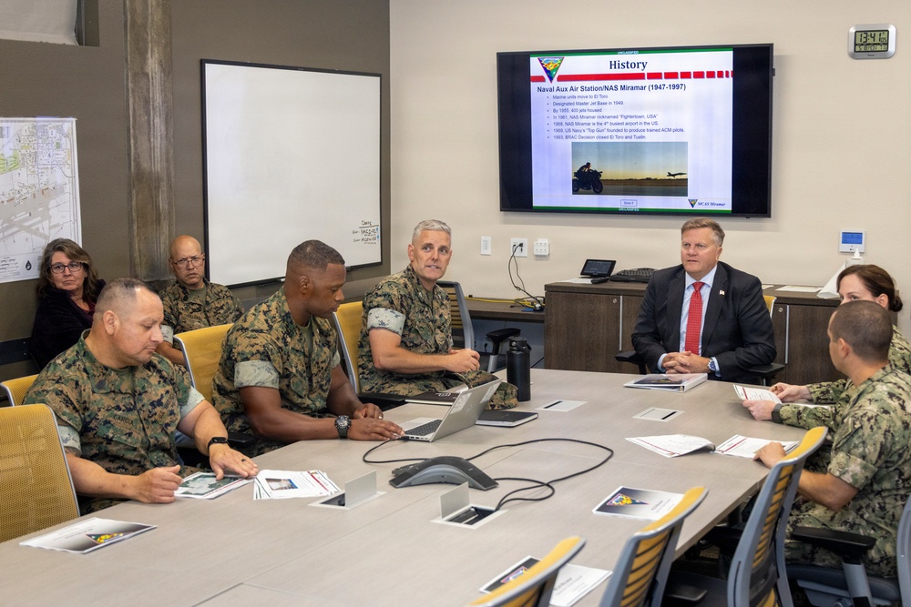 The Assistant Secretary of the Navy for Energy, Installations, and Environment visits MCAS Miramar