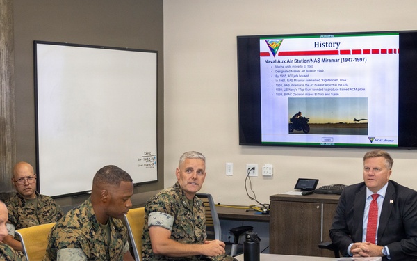 The Assistant Secretary of the Navy for Energy, Installations, and Environment visits MCAS Miramar