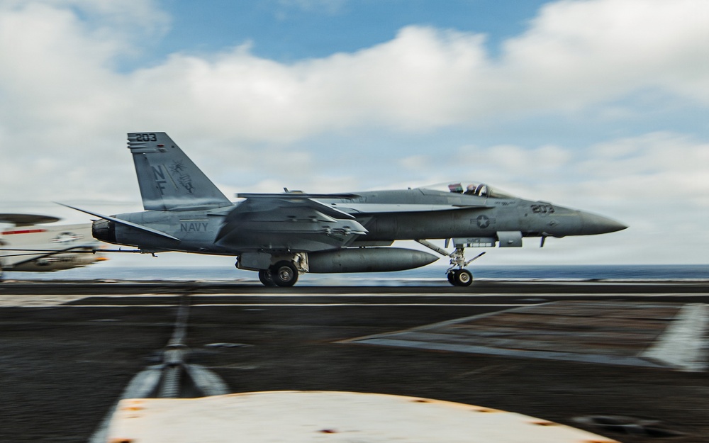 George Washington Conducts Flight Operations
