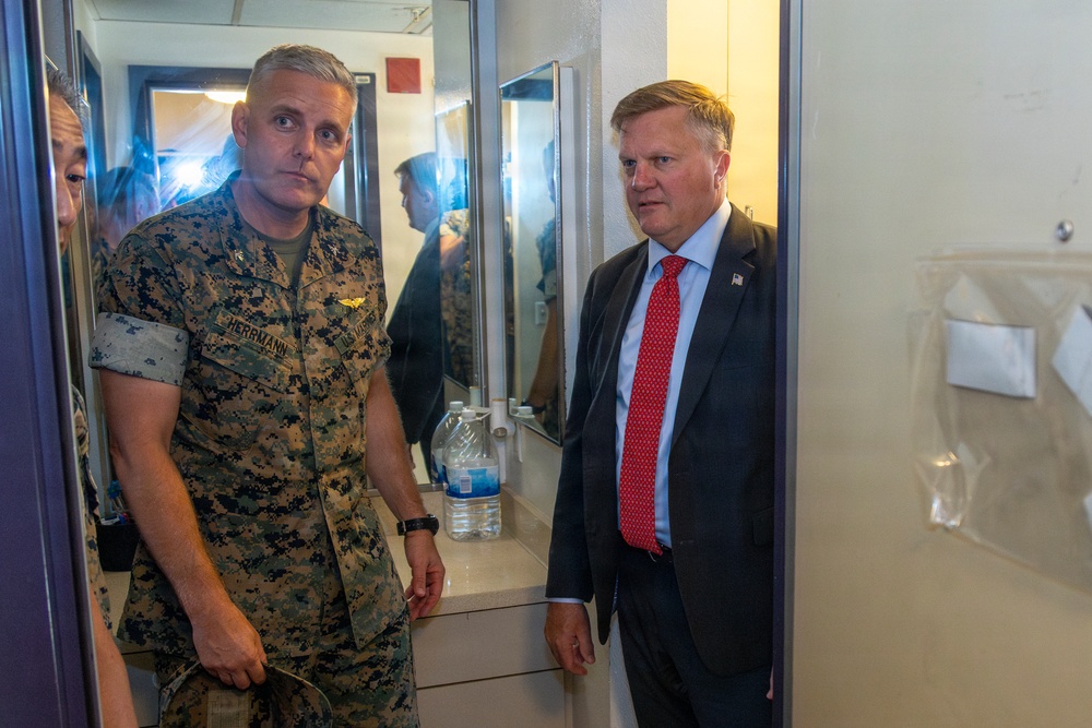 The Assistant Secretary of the Navy for Energy, Installations, and Environment visits MCAS Miramar
